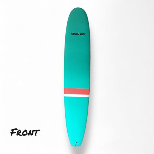 NEW 9’6” WITCH’S ROCK SOFT TOP LONGBOARD